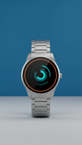 Montre connectée acier inoxydable AMOLED
